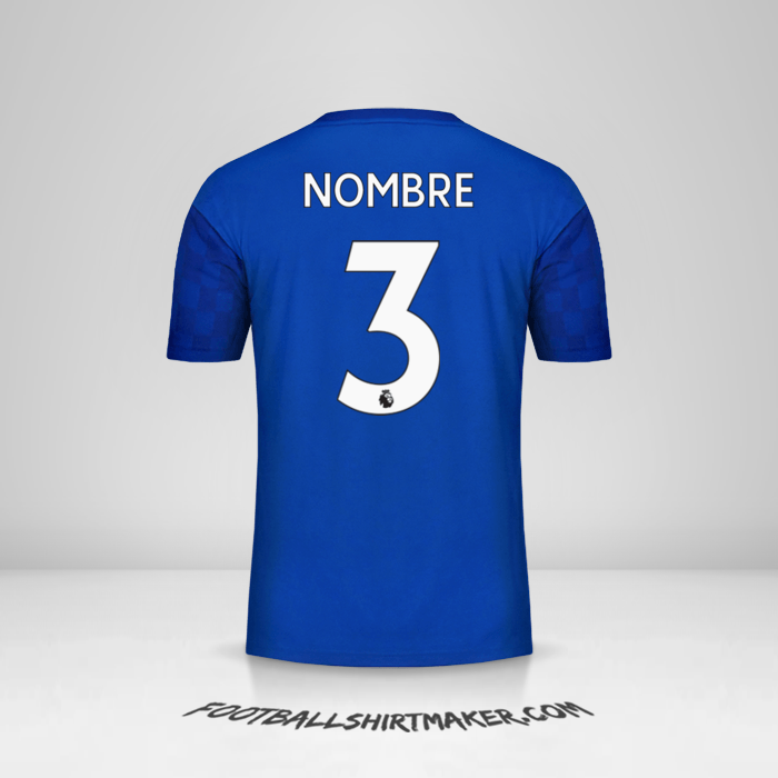 Jersey Leicester City FC 2019/20 -  nombre - 3