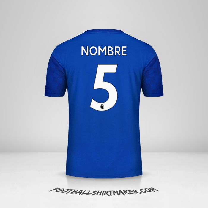 Jersey Leicester City FC 2019/20 -  nombre - 5