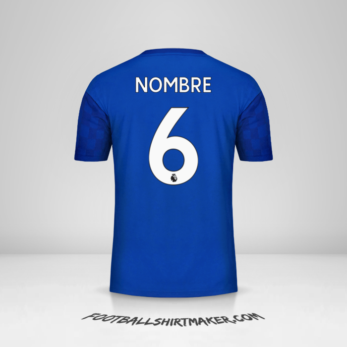Jersey Leicester City FC 2019/20 -  nombre - 6