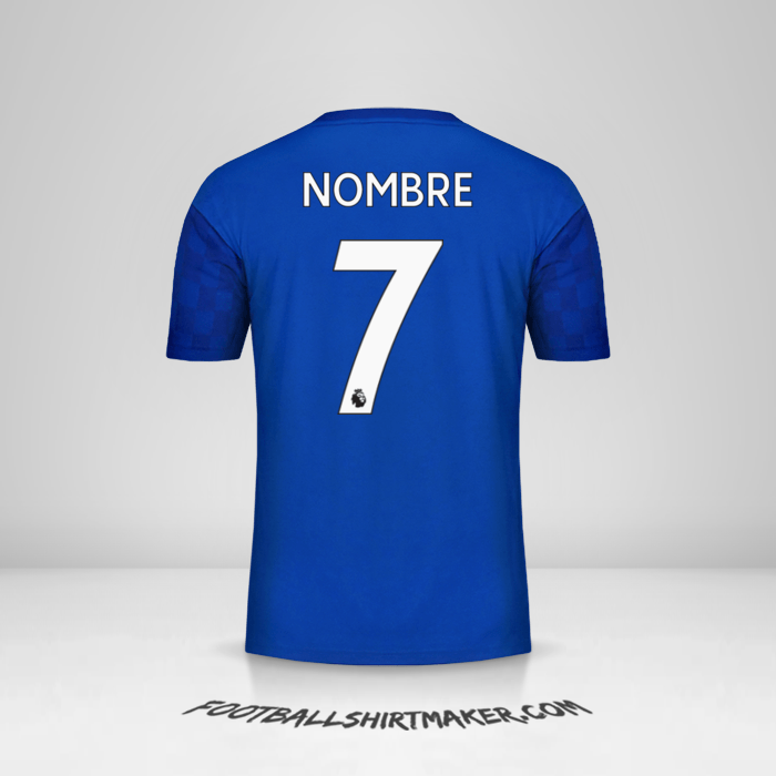 Jersey Leicester City FC 2019/20 -  nombre - 7