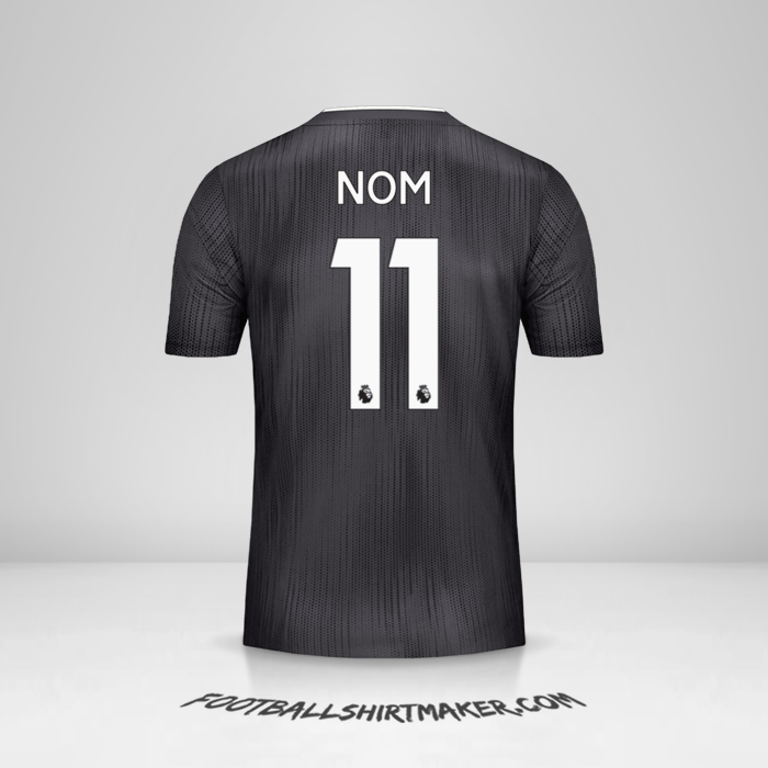 Maillot Leicester City FC Black 2019/20 Extérieur -  nom - 11