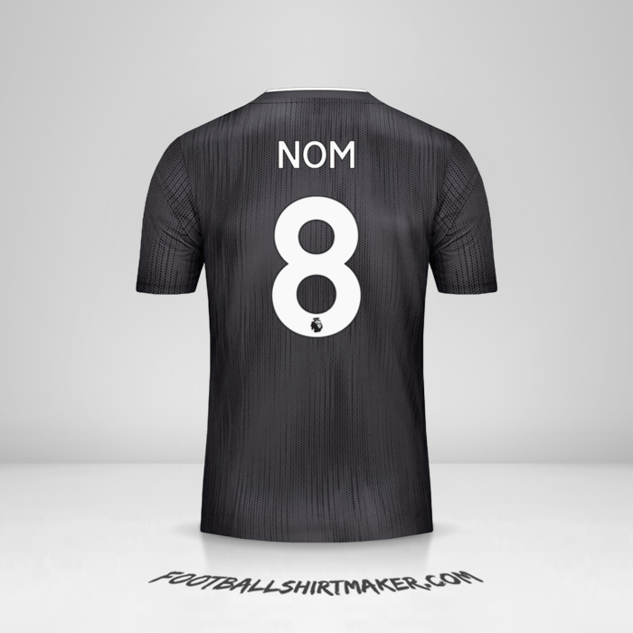 Maillot Leicester City FC Black 2019/20 Extérieur -  nom - 8