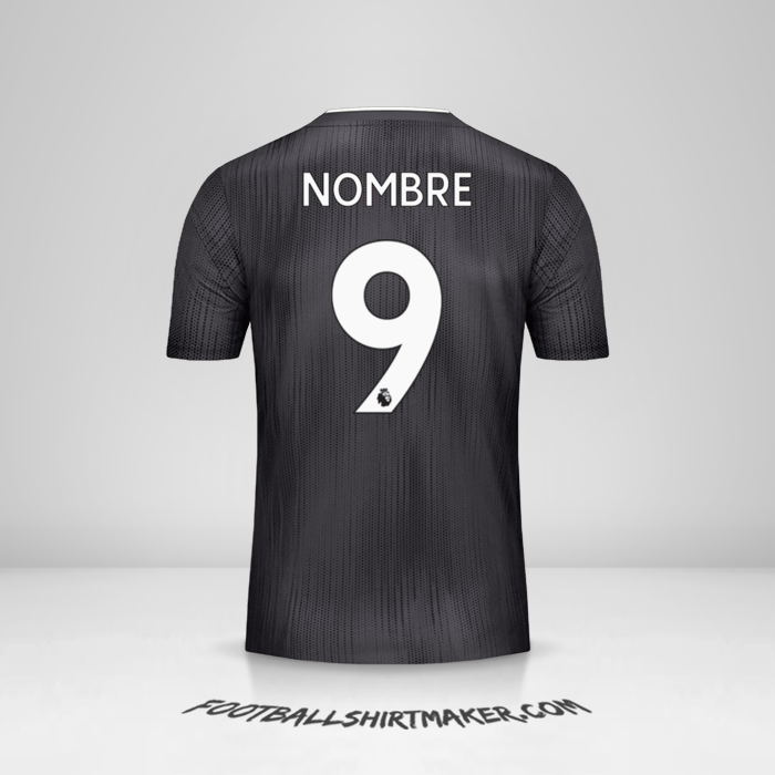 Jersey Leicester City FC Black 2019/20 Visita -  nombre - 9