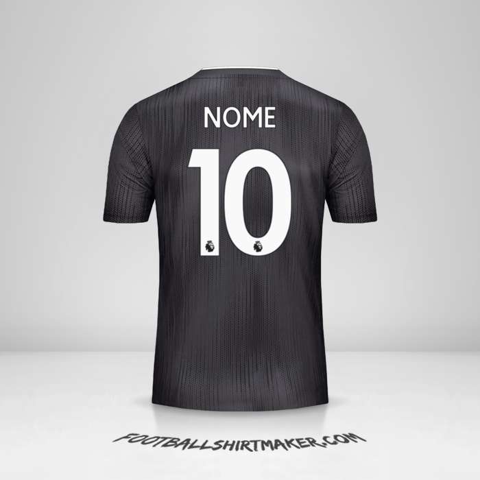 Maglia Leicester City FC Black 2019/20 Seconda -  nome - 10
