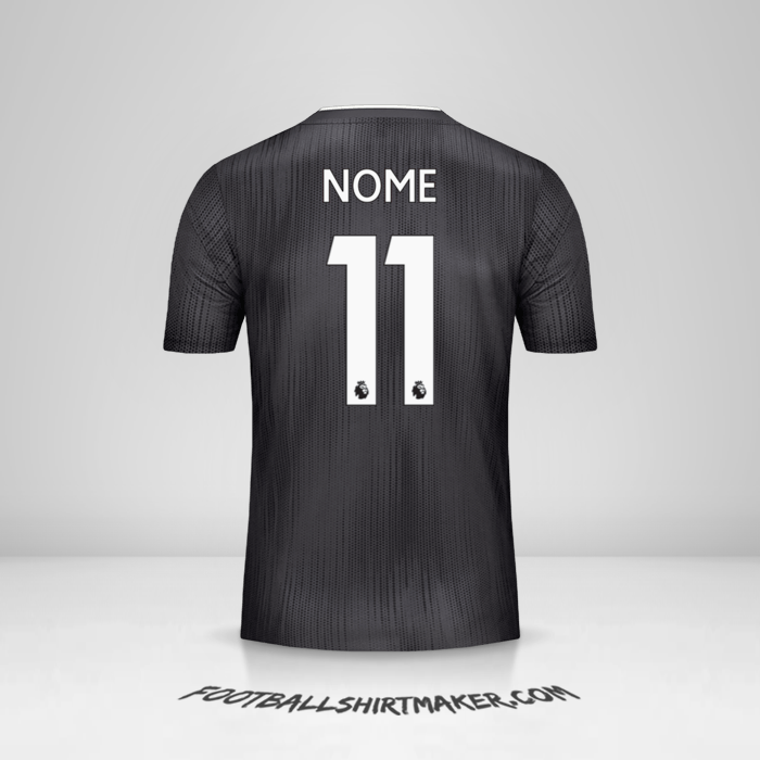 Maglia Leicester City FC Black 2019/20 Seconda -  nome - 11