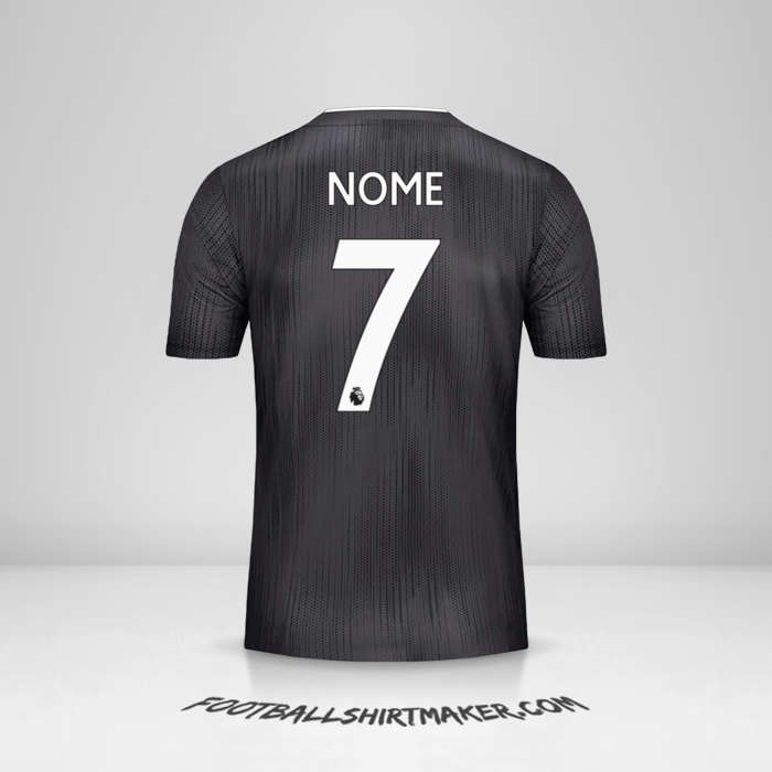 Maglia Leicester City FC Black 2019/20 Seconda -  nome - 7