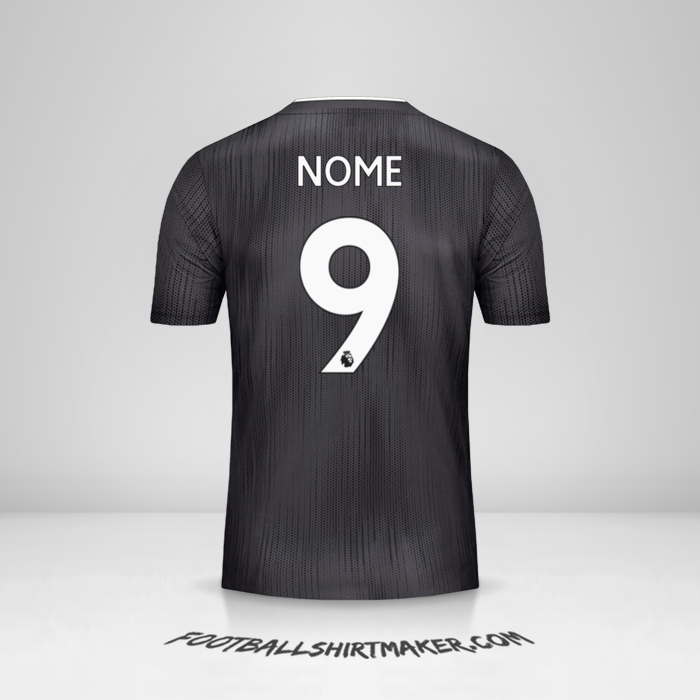 Maglia Leicester City FC Black 2019/20 Seconda -  nome - 9