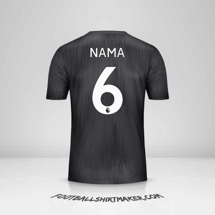 Jersey Leicester City FC Black 2019/20 Alternatif -  nama - 6