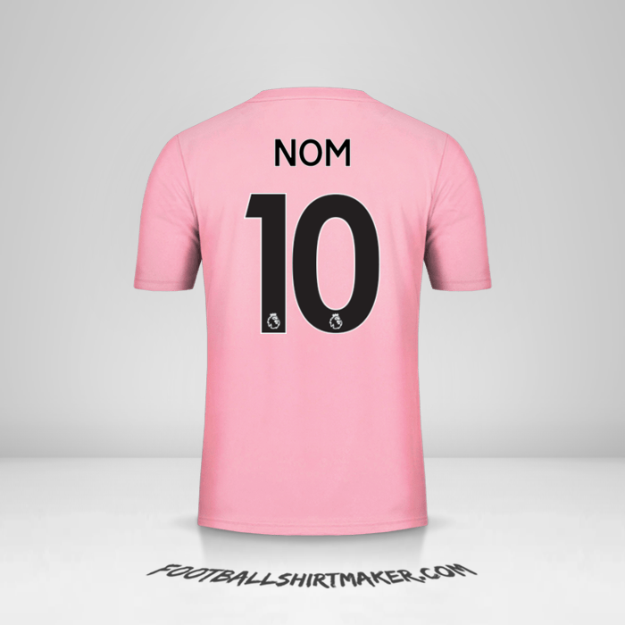 Maillot Leicester City FC Pink 2019/20 Extérieur -  nom - 10