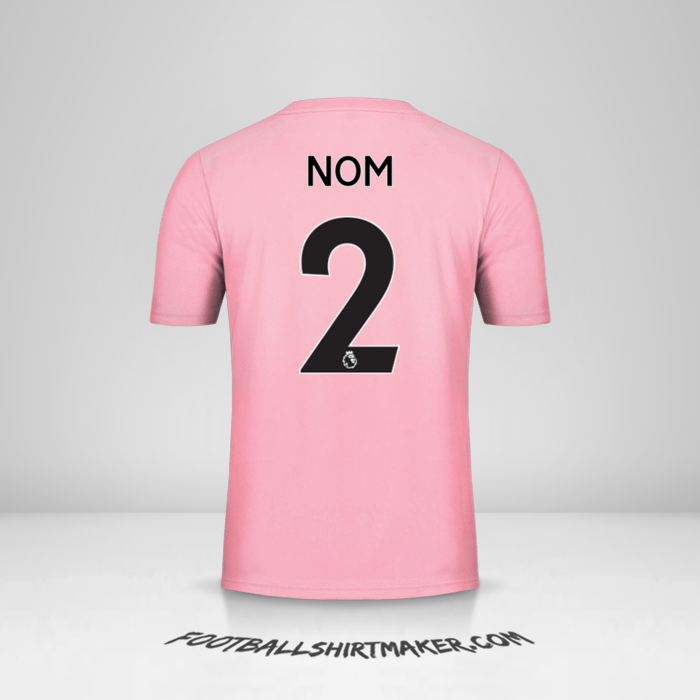 Maillot Leicester City FC Pink 2019/20 Extérieur -  nom - 2
