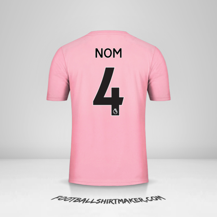 Maillot Leicester City FC Pink 2019/20 Extérieur -  nom - 4