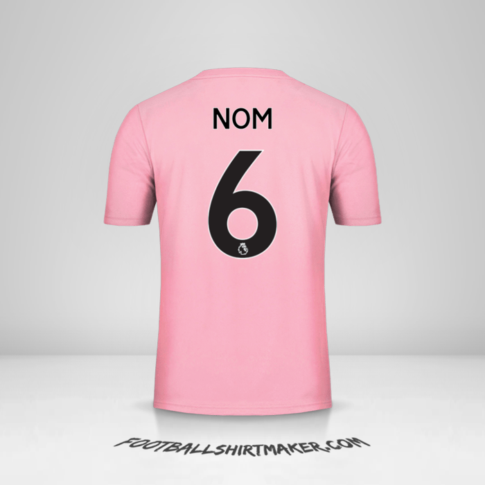 Maillot Leicester City FC Pink 2019/20 Extérieur -  nom - 6