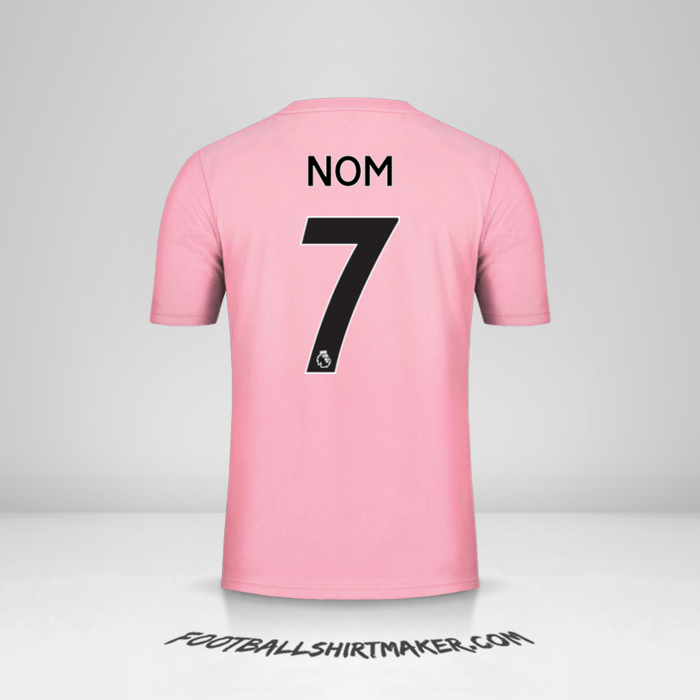 Maillot Leicester City FC Pink 2019/20 Extérieur -  nom - 7