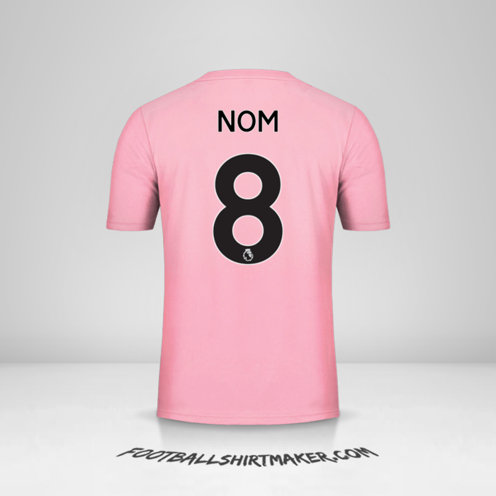 Maillot Leicester City FC Pink 2019/20 Extérieur -  nom - 8