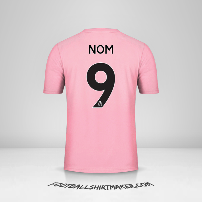 Maillot Leicester City FC Pink 2019/20 Extérieur -  nom - 9