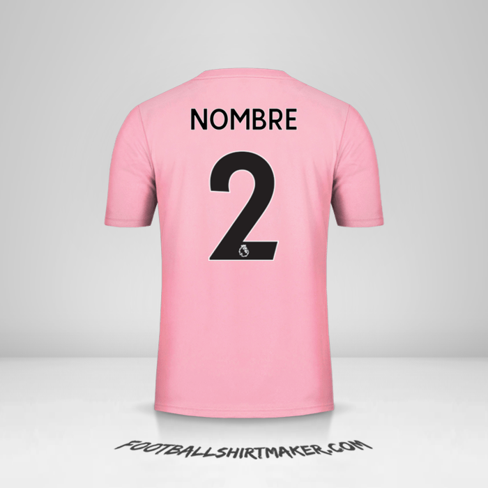 Jersey Leicester City FC Pink 2019/20 Visita -  nombre - 2