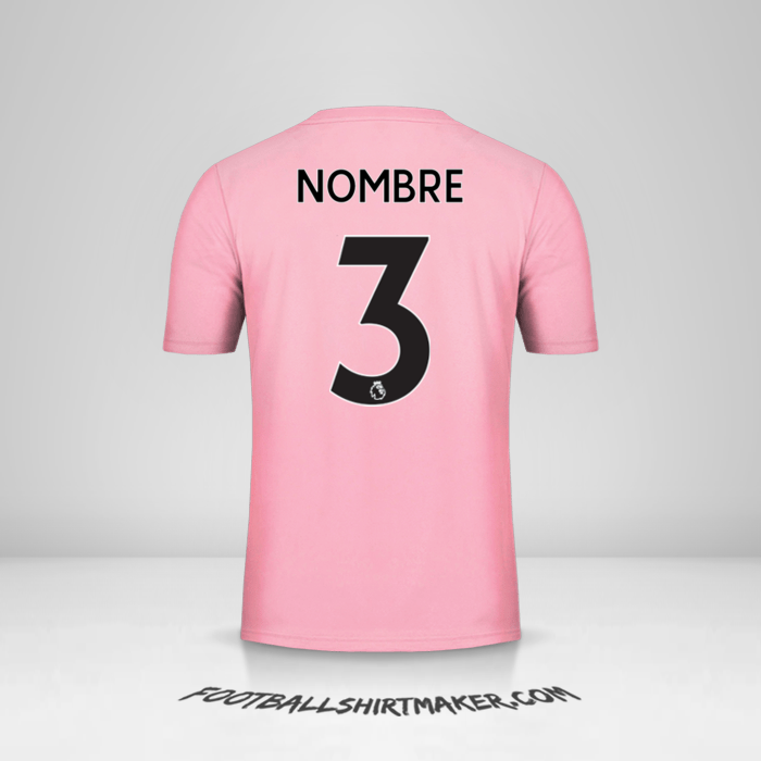 Camiseta Leicester City FC Pink 2019/20 Visita -  nombre - 3