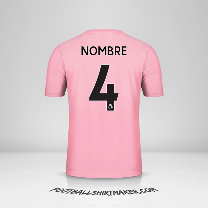 Camiseta Leicester City FC Pink 2019/20 Visita -  nombre - 4