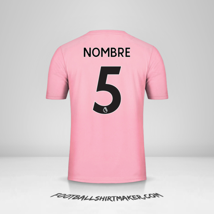 Camiseta Leicester City FC Pink 2019/20 Visita -  nombre - 5