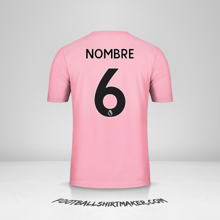 Camiseta Leicester City FC Pink 2019/20 Visita -  nombre - 6