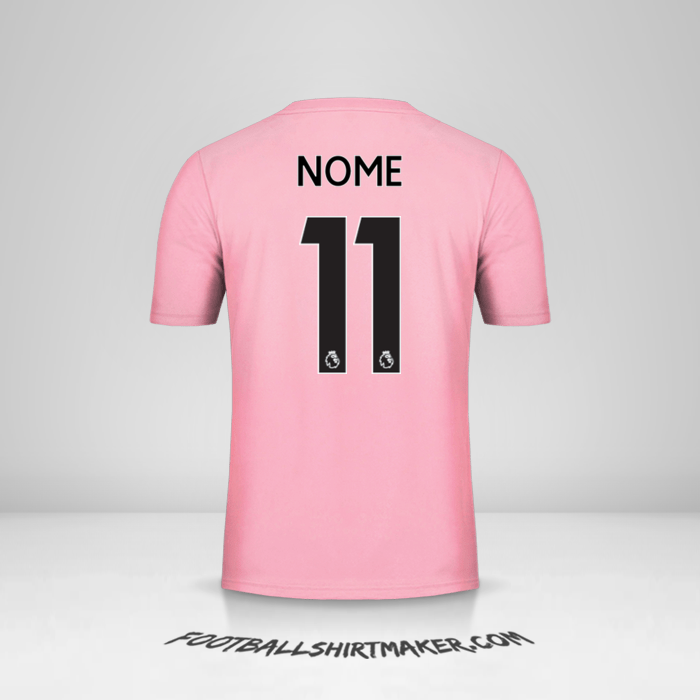 Camisola Leicester City FC Pink 2019/20 Alternativa -  nome - 11