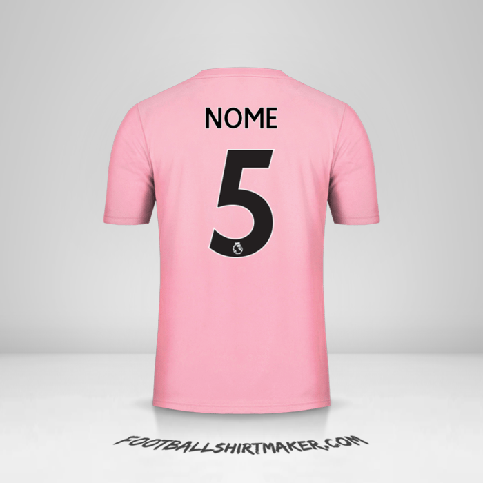 Maglia Leicester City FC Pink 2019/20 Seconda -  nome - 5