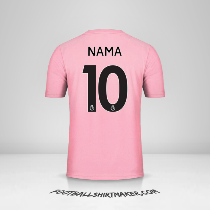 Jersey Leicester City FC Pink 2019/20 Alternatif -  nama - 10