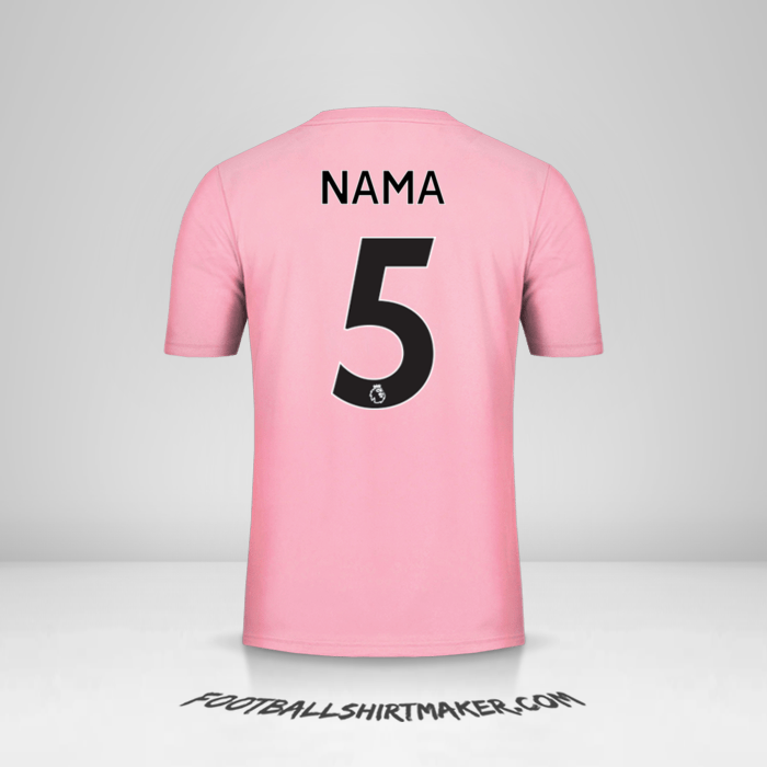 Jersey Leicester City FC Pink 2019/20 Alternatif -  nama - 5