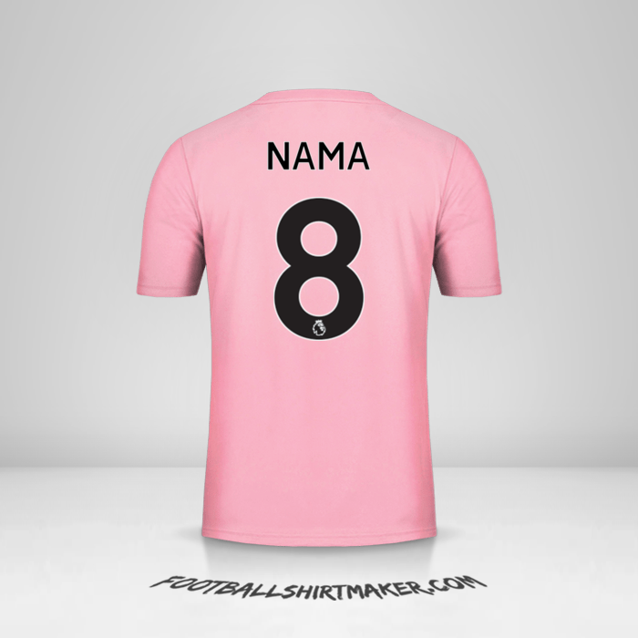 Jersey Leicester City FC Pink 2019/20 Alternatif -  nama - 8