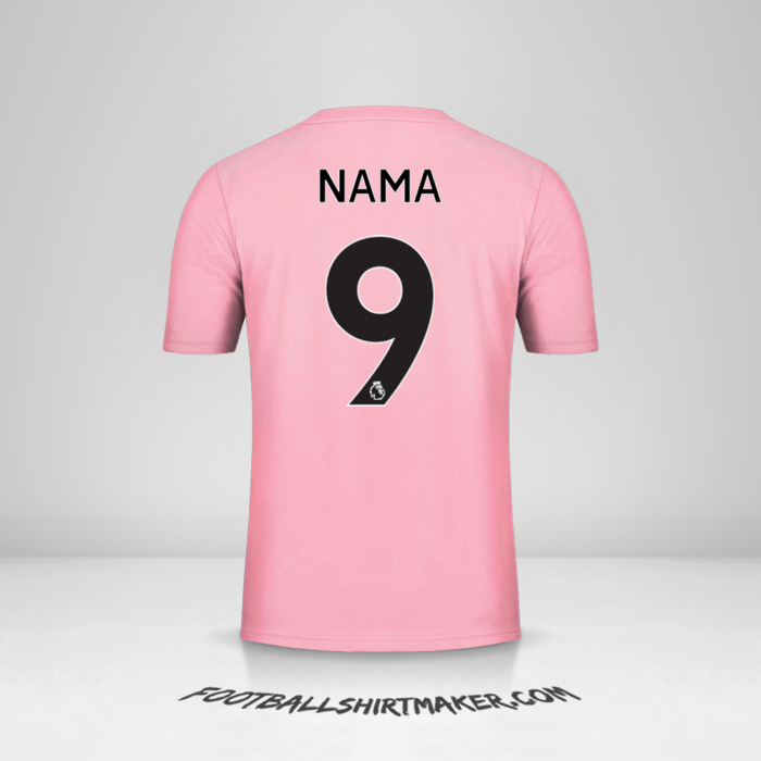 Jersey Leicester City FC Pink 2019/20 Alternatif -  nama - 9