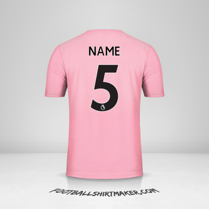 Trikot Leicester City FC Pink 2019/20 Auswärts -  name - 5
