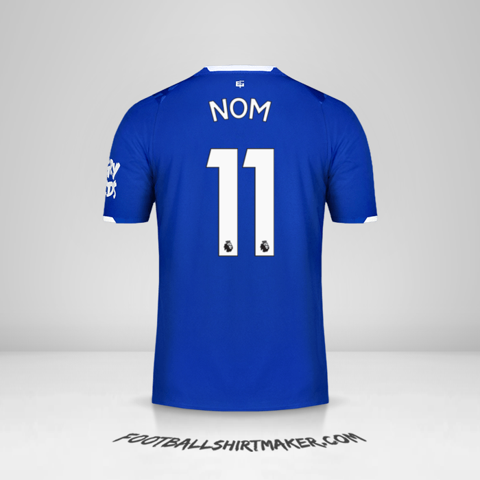 Maillot Everton FC 2019/20 -  nom - 11