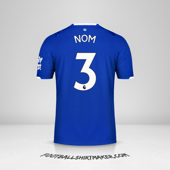 Maillot Everton FC 2019/20 -  nom - 3