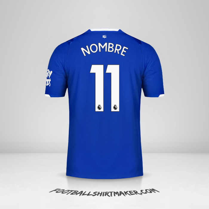 Camiseta Everton FC 2019/20 -  nombre - 11