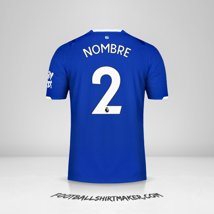 Jersey Everton FC 2019/20 -  nombre - 2