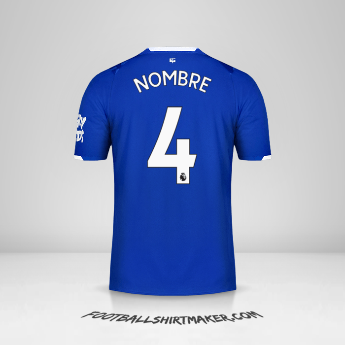 Jersey Everton FC 2019/20 -  nombre - 4
