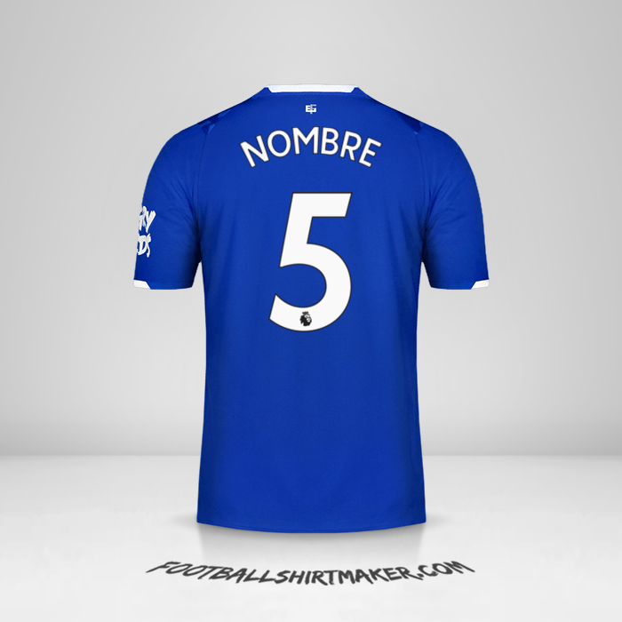 Jersey Everton FC 2019/20 -  nombre - 5
