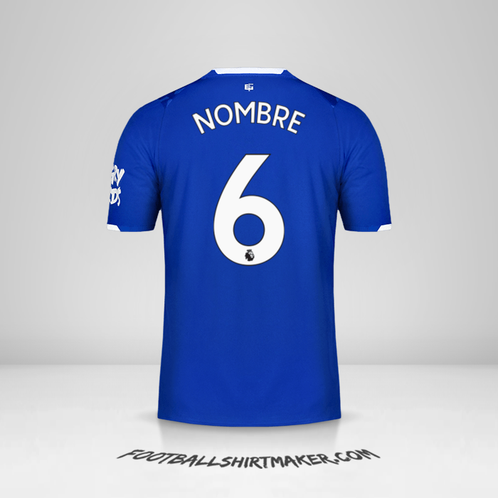 Jersey Everton FC 2019/20 -  nombre - 6