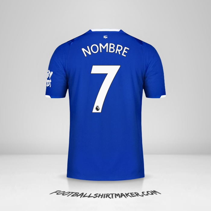 Jersey Everton FC 2019/20 -  nombre - 7