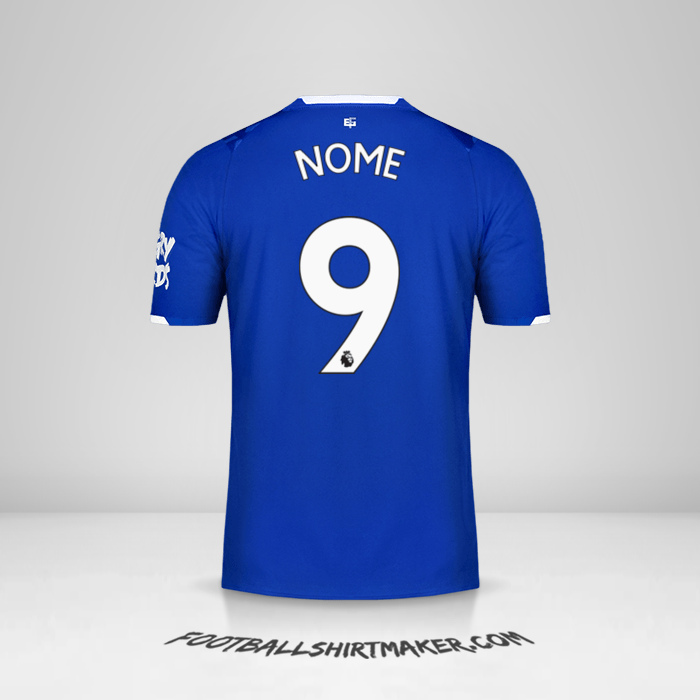 Camisa Everton FC 2019/20 -  nome - 9