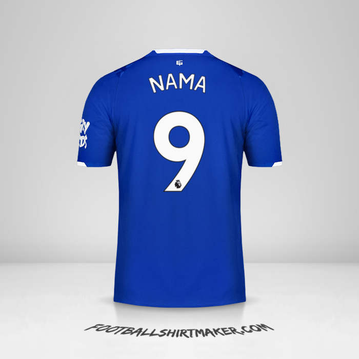 Jersey Everton FC 2019/20 -  nama - 9