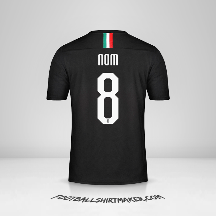 Maillot AC Milan 2019/20 Troisième -  nom - 8