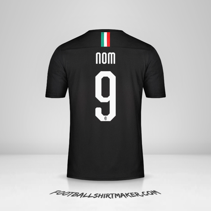 Maillot AC Milan 2019/20 Troisième -  nom - 9