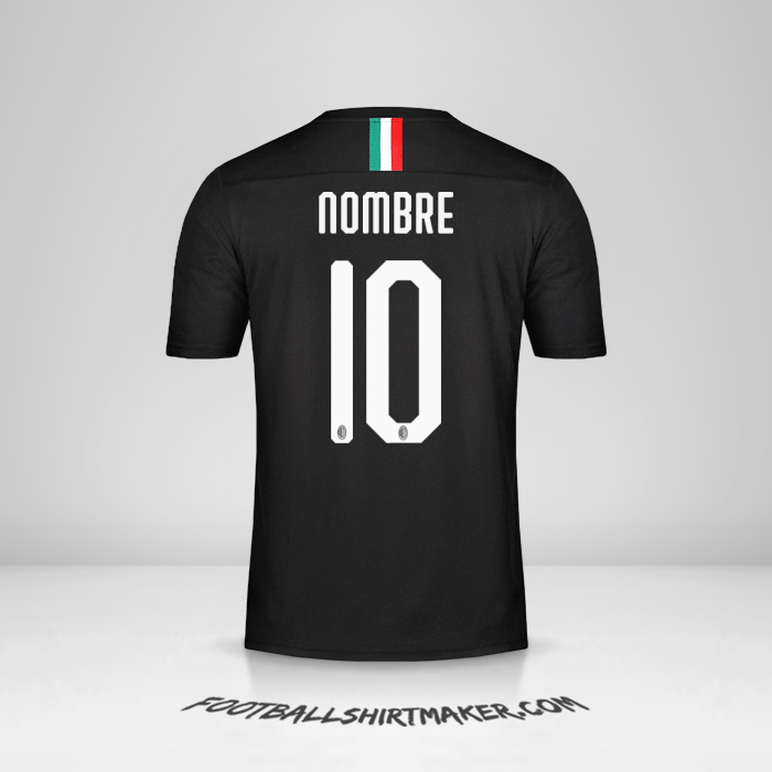 Camiseta AC Milan 2019/20 Tercera -  nombre - 10