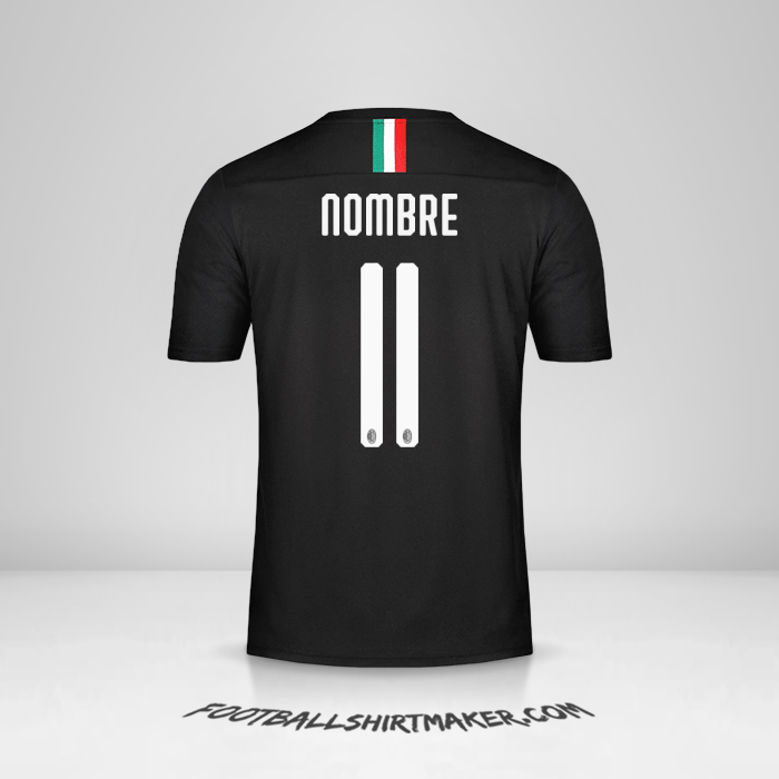 Jersey AC Milan 2019/20 Tercera -  nombre - 11