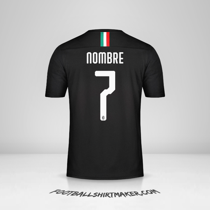 Camiseta AC Milan 2019/20 Tercera -  nombre - 7