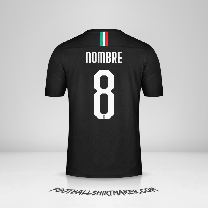 Jersey AC Milan 2019/20 Tercera -  nombre - 8