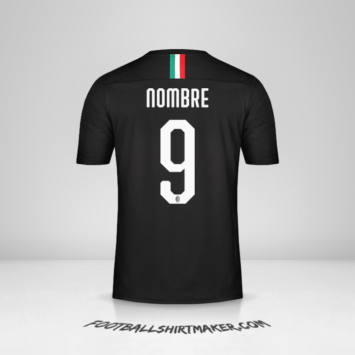 Camiseta AC Milan 2019/20 Tercera -  nombre - 9