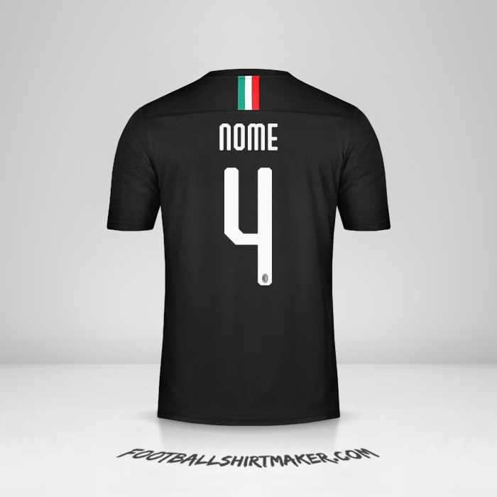 Camisola AC Milan 2019/20 Terceira -  nome - 4