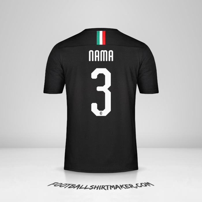 Jersey AC Milan 2019/20 Ketiga -  nama - 3